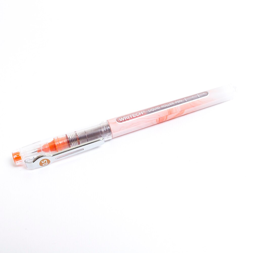 Writech, Rollerball/Ballpoint, Art & School, Swirl barrel, Liquid, 0.5mm, 715036, Orange